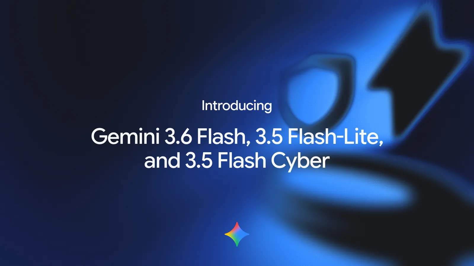 Gemini 3.6 Flash, 3.5 Flash-Lite, 3.5 Flash Cyber 이름이 적힌 Google 공식 발표 이미지